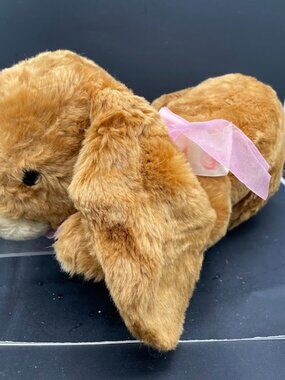 2002 Commonwealth Large Plush Brown Bunny Rabbit Floppy Soft Rabbit Plush